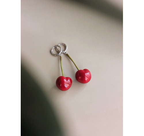 Серьги Вишня